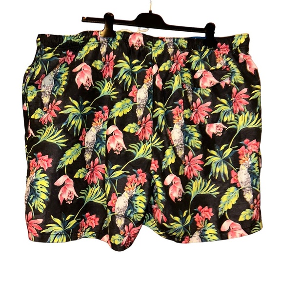 Men Tommy Bahama Tropical Parrots swim trunks big & tall 3XL tall floral beach - Picture 2 of 4